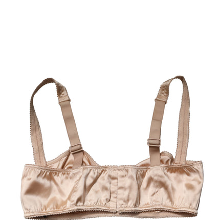 Dolce & Gabbana Beige Semi-Pad Underwire Balconette Bra Underwear