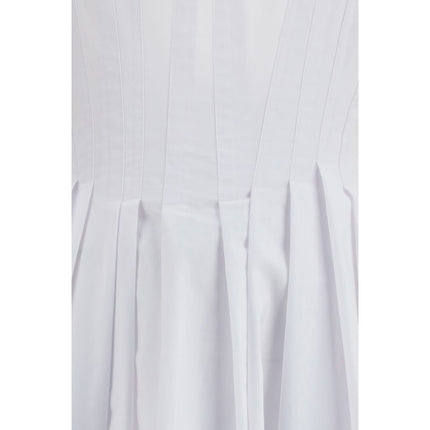 Max Mara White Cotton Casual Dress