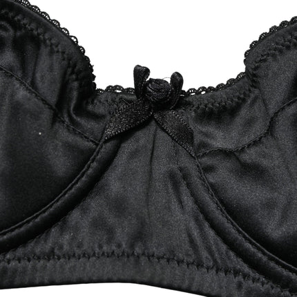Dolce & Gabbana Black Semi-Pad Underwire Balconette Bra Underwear