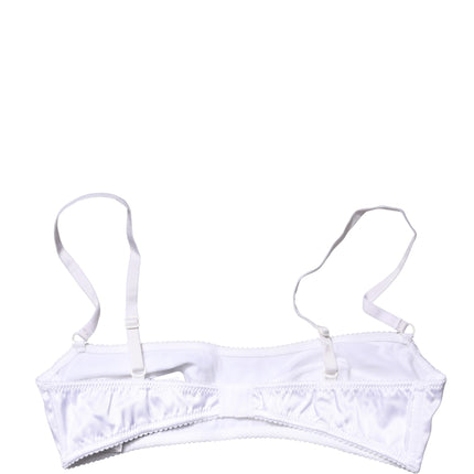 Dolce & Gabbana White Semi-Pad Underwire Balconette Bra Underwear