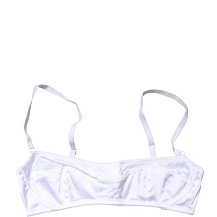 Dolce & Gabbana White Semi-Pad Underwire Balconette Bra Underwear