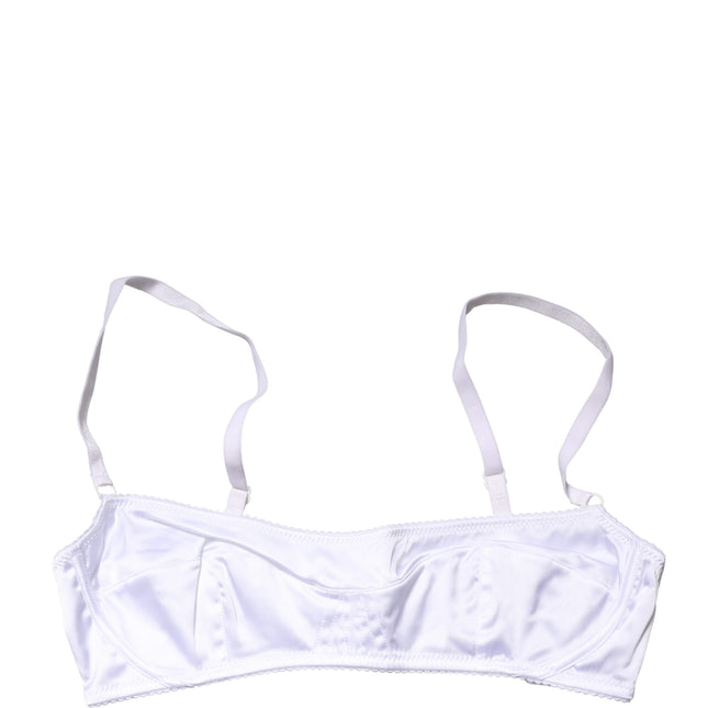 Dolce & Gabbana White Semi-Pad Underwire Balconette Bra Underwear