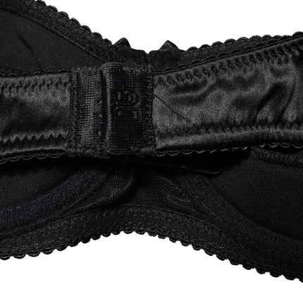 Dolce & Gabbana Black Semi-Pad Underwire Balconette Bra Underwear