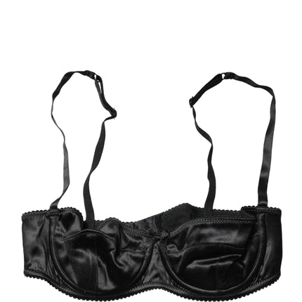 Dolce & Gabbana Black Semi-Pad Underwire Balconette Bra Underwear
