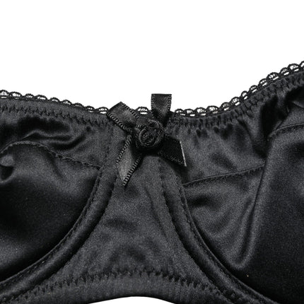 Dolce & Gabbana Black Semi-Pad Underwire Balconette Bra Underwear