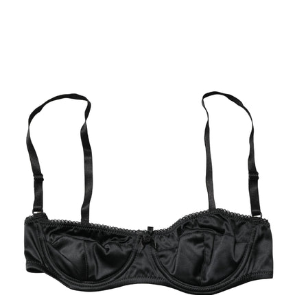 Dolce & Gabbana Black Semi-Pad Underwire Balconette Bra Underwear