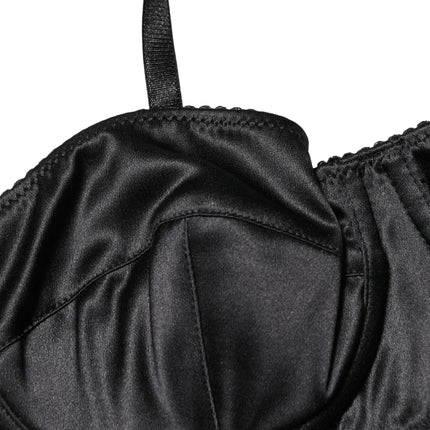 Dolce & Gabbana Black Semi-Pad Underwire Balconette Bra Underwear