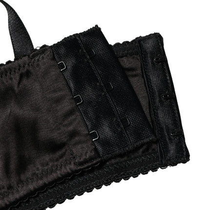 Dolce & Gabbana Black Semi-Pad Underwire Balconette Bra Underwear