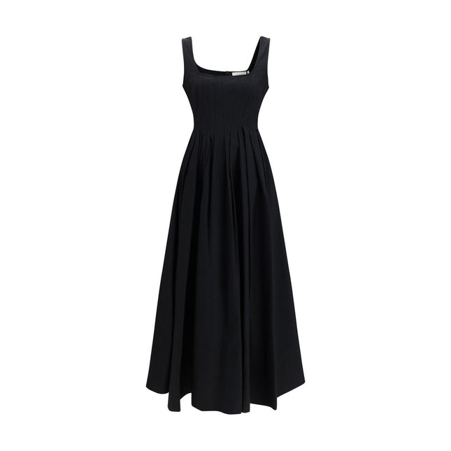 Max Mara Black Cotton Casual Dress