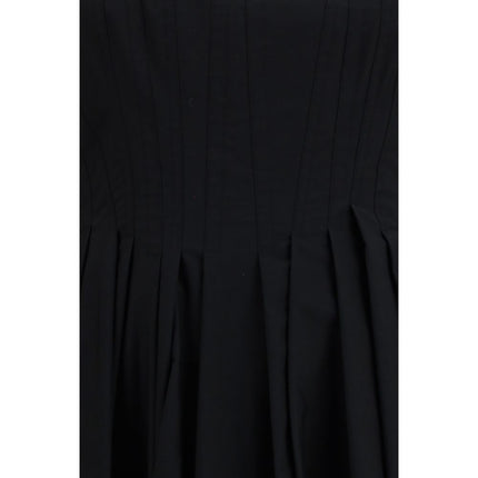 Max Mara Black Cotton Casual Dress