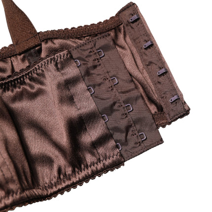 Dolce & Gabbana Brown Semi-Pad Underwire Balconette Underwear