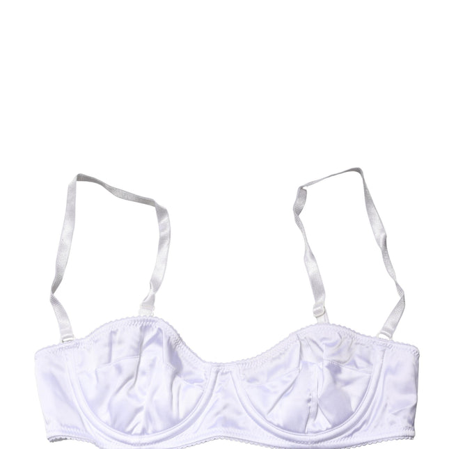 Dolce & Gabbana White Semi-Pad Underwire Balconette Bra Underwear
