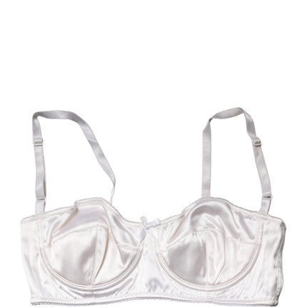 Dolce & Gabbana White Semi-Pad Underwire Balconette Bra Underwear