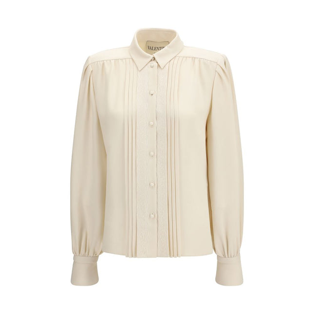 Valentino Garavani Beige Silk Shirt