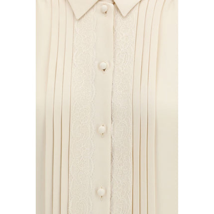 Valentino Beige Silk Shirt