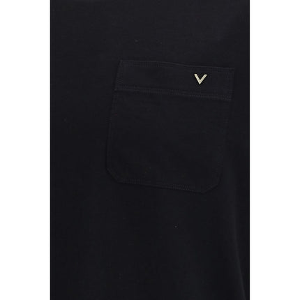 Valentino Black Cotton T-Shirt
