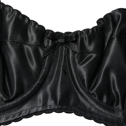Dolce & Gabbana Black Semi-Pad Underwire Balconette Bra Underwear