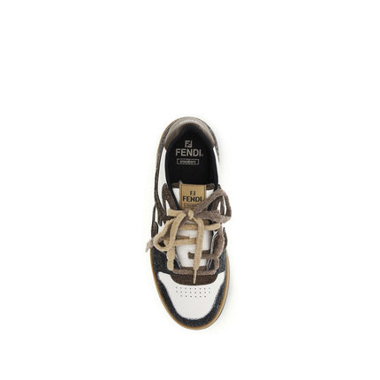 Fendi Multicolor Calf Leather Bos Taurus Low Top Sneakers