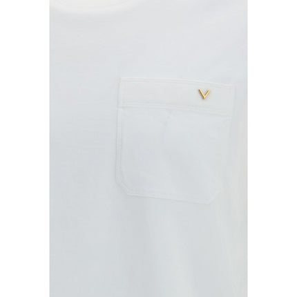 Valentino White Cotton T-Shirt