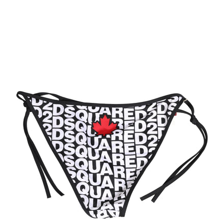 Dsquared² Multicolor Nylon Logo Print Bikini Bottom Swimwear