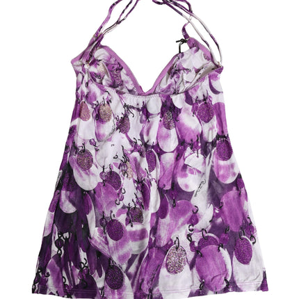 Roberto Cavalli Multicolor Patterned Halter Neck Underwear