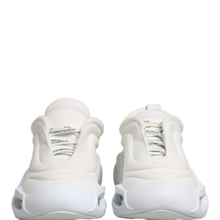 Dolce & Gabbana White Slip On Wave Low Top Sneakers Shoes