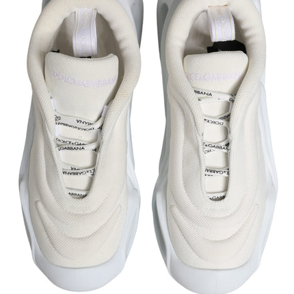 Dolce & Gabbana White Slip On Wave Low Top Sneakers Shoes
