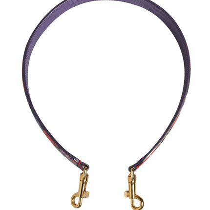 Dolce & Gabbana Multicolor Floral Leather Bag Accessory Shoulder Strap