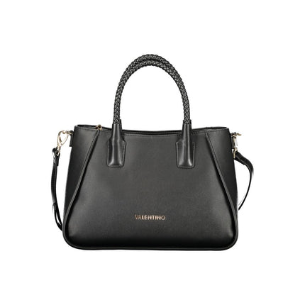 Mario Valentino Nero Poliuretano Women's Bag with Adjustable Shoulder Strap