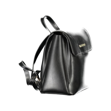 Mario Valentino Black Polyurethane Women's Backpack