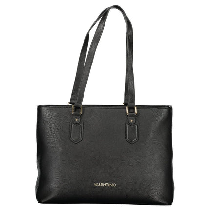 Mario Valentino Nero Poliuretano Womens Bag with Internal Pocket and Phone Spaces