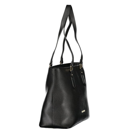 Mario Valentino Nero Poliuretano Womens Bag with Internal Pocket and Phone Spaces