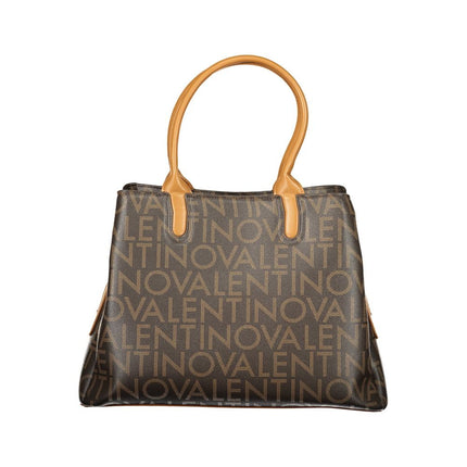 Mario Valentino Brown Polyurethane Women's Bag With Handles