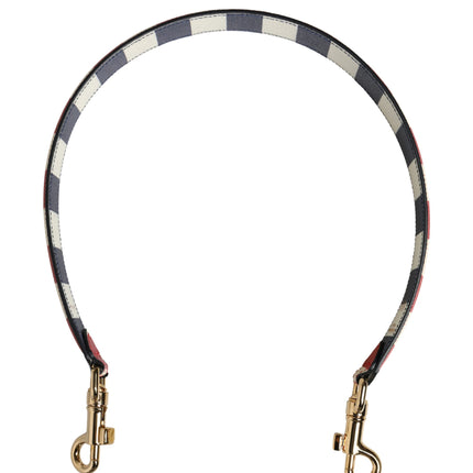 Dolce & Gabbana Multicolor Leather Striped Bag Accessory Shoulder Strap