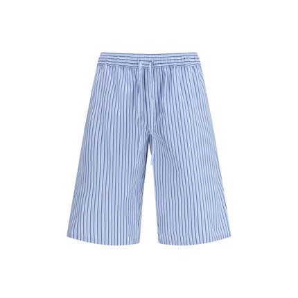 Dolce & Gabbana Blue Cotton Bermuda Shorts