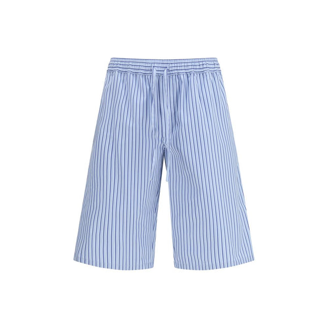 Dolce & Gabbana Blue Cotton Bermuda Shorts