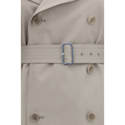 Max Mara Gray Cotton Trench Coat