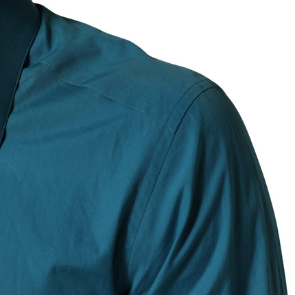 Dolce & Gabbana Blue SARTORIA Long Sleeve Cotton Dress Shirt