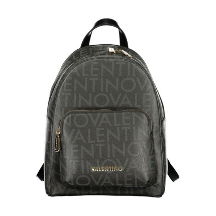 Mario Valentino Black Polyurethane Womens Backpack