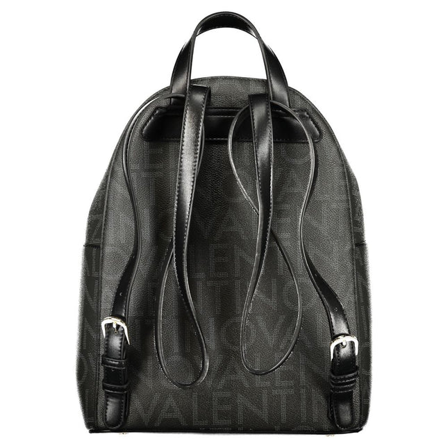 Mario Valentino Black Polyurethane Womens Backpack Mario Valentino