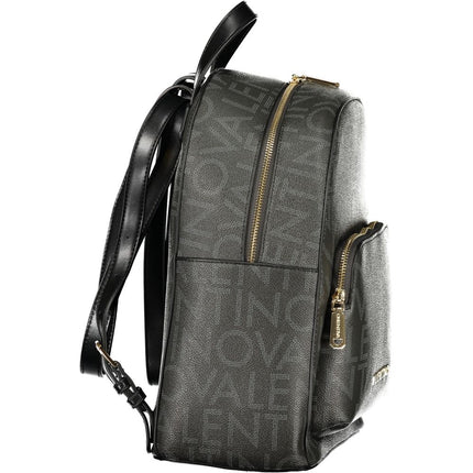 Mario Valentino Black Polyurethane Womens Backpack