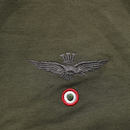 Aeronautica Militare MilitaryGreen HalfZip Sweatshirt Sweater