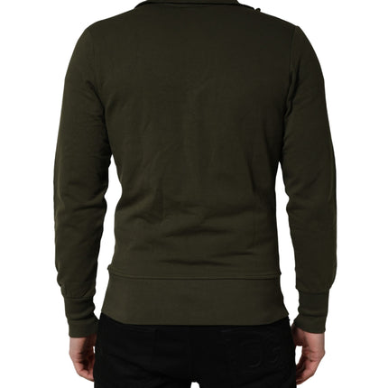 Aeronautica Militare MilitaryGreen HalfZip Sweatshirt Sweater