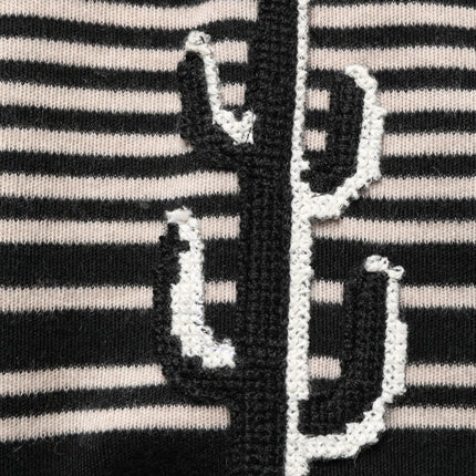Dolce & Gabbana Multicolor Cashmere Striped CrewNeck Sweater