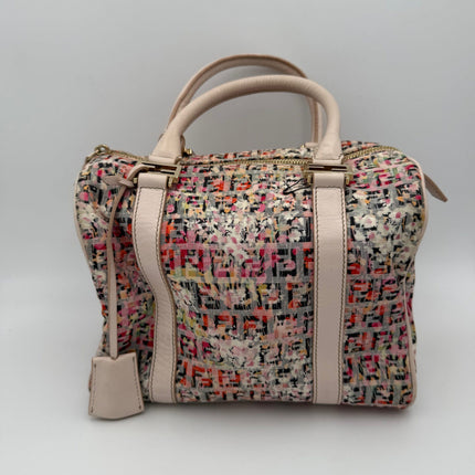 Fendi FENDI FF Canvas Fiori Handbag