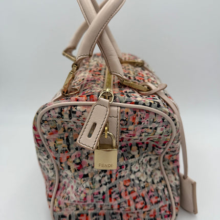 Fendi FENDI FF Canvas Fiori Handbag