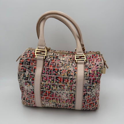 Fendi FENDI FF Canvas Fiori Handbag