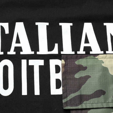 Dolce & Gabbana Black Camouflage Graphic Cotton Crewneck T-shirt
