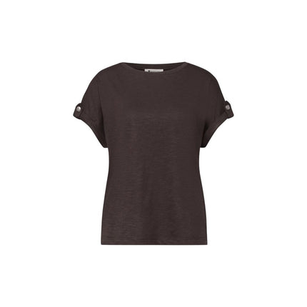 Street One Brown Cotton T-Shirt