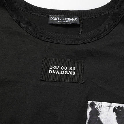 Dolce & Gabbana Black Camouflage Pocket Oversized T-shirt